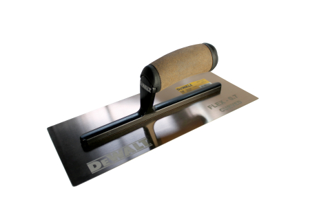 DeWalt Гладилка из нержавеющей золотой стали, изогнутая, для обработки швов ГКЛ 30 cm